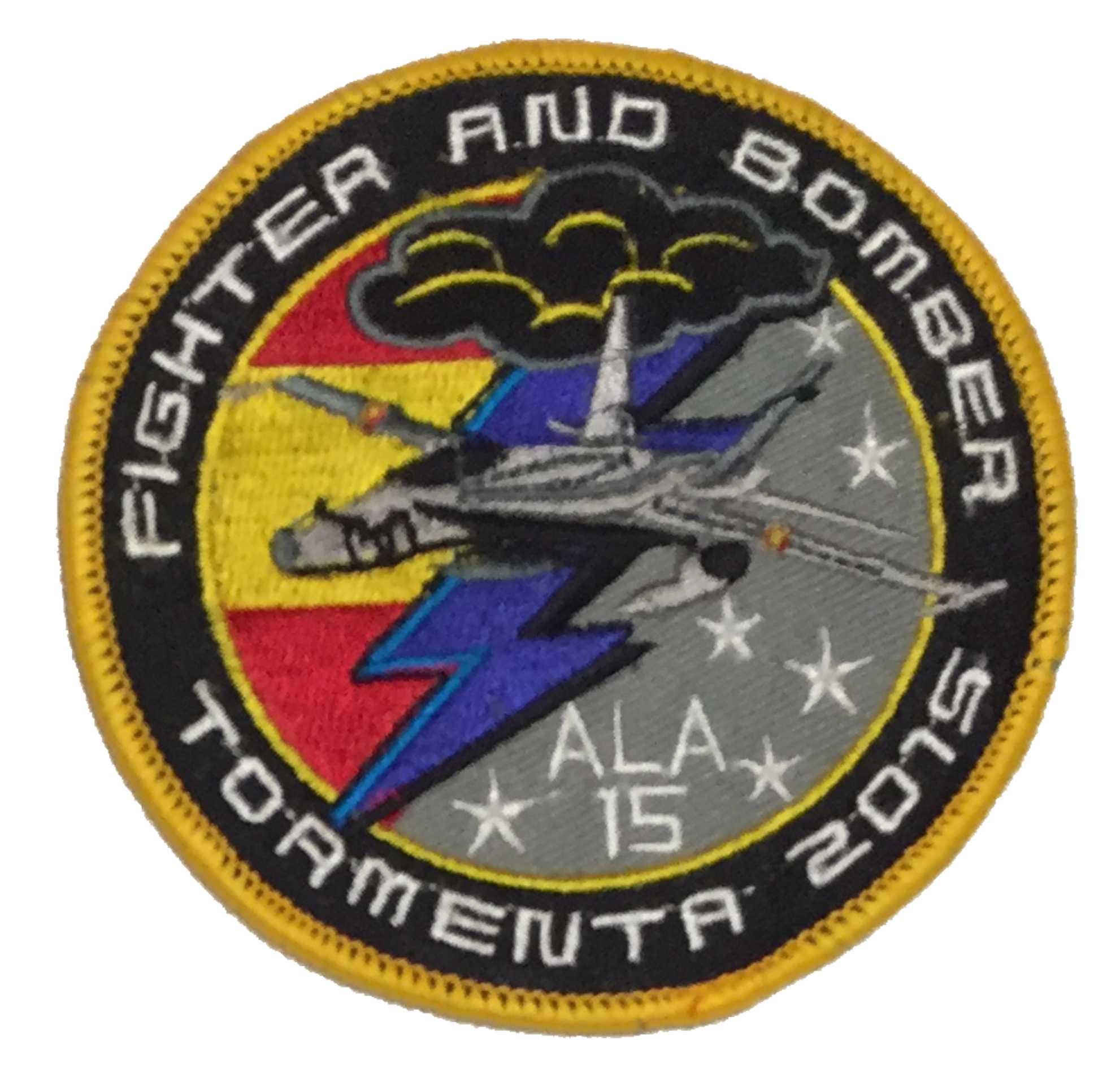 Escudo bordado ALA 15 "Tormenta 2015" Fighter and Bomber